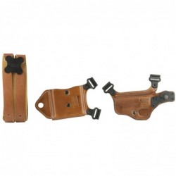 Galco Miami Classic II Shoulder Holster, Fits 1911 Government 3-5" Barrel, Right Hand, Tan Leather MCII212