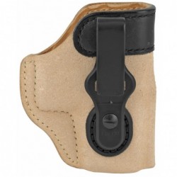 View 2 - Galco Scout 3.0 Strongside/Crossdraw, Inside Waistband Holster, Ambidextrous, Fits Glock 43/43X, Black Leather S2-800B