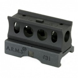 View 2 - A.R.M.S., Inc. Mount, Fits Aimpoint Micro, Mk I Lever With #31 Spacer to Allow for Co-witness With AR-15 Style Sights, Black #3