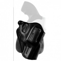 View 1 - Galco Speed Paddle Holster, Fits S&W L Frame with 3" Barrel, Right Hand, Black Leather SPD192B