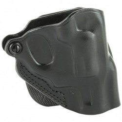 Galco Speed Paddle Holster, Fits Ruger LCR, Right Hand, Black Leather SPD300B