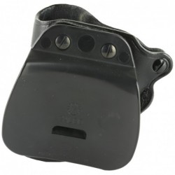View 2 - Galco Speed Paddle Holster, Fits Ruger LCR, Right Hand, Black Leather SPD300B