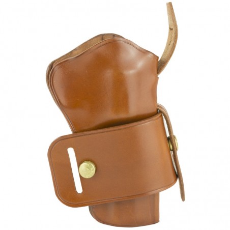 Galco Wheelgunner Belt Holster, Fits S&W K & L Frame With 4" Barrel, Right Hand, Tan Leather WG104