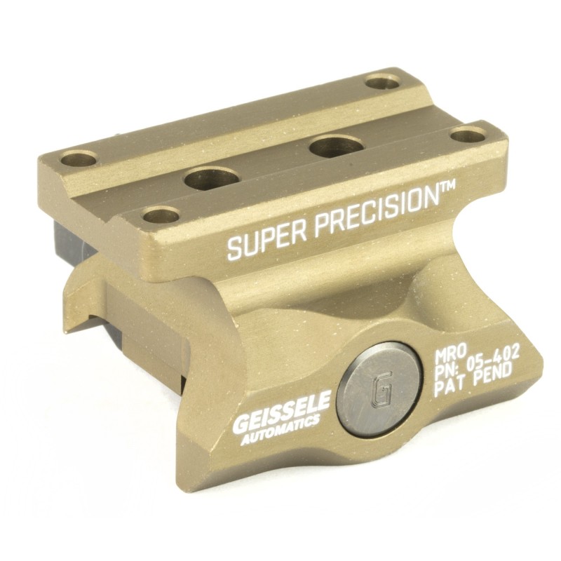 Geissele Automatics Super Precision, Mount, Fits Trijicon MRO, Absolute Co-Witness, Desert Dirt Color 05-402S