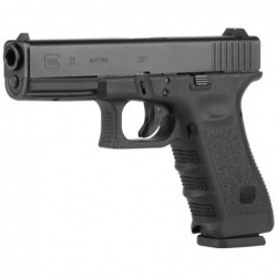 Glock 31, Striker Fired, Full Size, 357 Sig, 4.49" Barrel, Polymer Frame, Matte Finish, Fixed Sights, 10Rd, 2 Magazines 3150201
