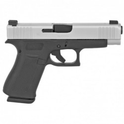 View 2 - Glock 48, Semi-automatic, Striker Fired, Compact, 9MM, 4.17" Barrel, Polymer Frame, Silver Finish, 10Rd, 2 Mags, AmeriGlo Bold