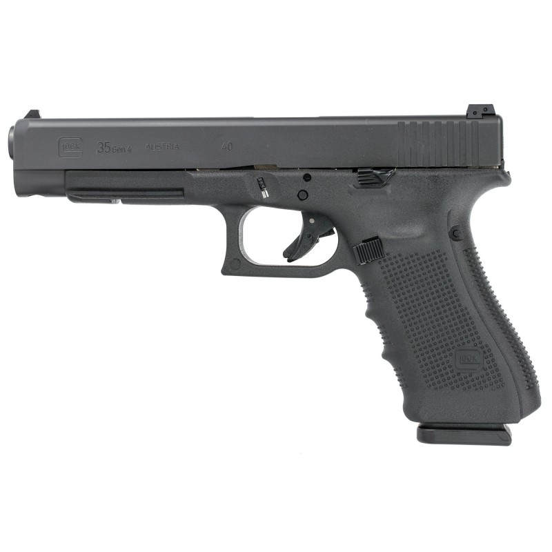 Glock 35 Gen4, Competition, Striker Fired, Full Size, 40S&W, 5.31" Barrel, Polymer Frame, Matte Finish, Adjustable Sights, 15Rd