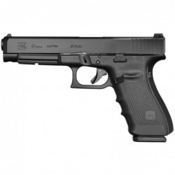 Glock 41 Gen4, Competition, Striker Fired, Full Size, 45ACP, 5.31" Barrel, Polymer Frame, Matte Finish, Adjustable Sights, 10Rd