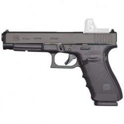 Glock 41 Gen4, Competition, Modular Optic System, Striker Fired, Full Size, 45ACP, 5.31" Barrel, Polymer Frame, Matte Finish, A