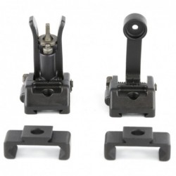 View 2 - Griffin Armament M2 Sights, Front/Rear Folding Sights, Fits Picatinny Rails, Matte Finish, Includes 12 O'Clock Bases GAM2S