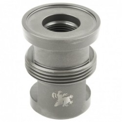 View 2 - Griffin Armament Mini Muzzle Brake, 556NATO, 1/2 x 28 RH, Gray Titanium Finish TMMTI556