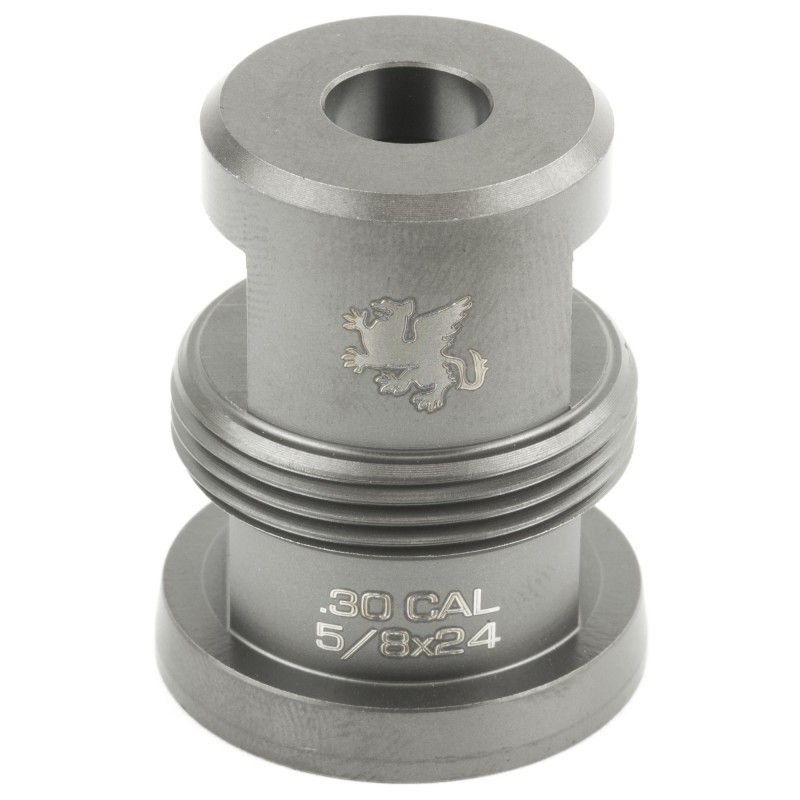 Griffin Armament Mini Muzzle Brake, 7.62MM, 5/8 x 24 RH, Gray Titanium Finish TMMTI762