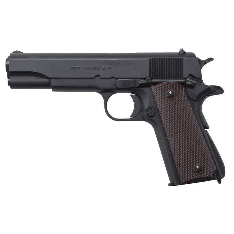 Auto Ordnance 1911, Full Size Pistol, 9MM, 5" Barrel, Steel Frame, Matte Black Finish, Plastic Grips, 9Rd, GI Specs 1911BKO9