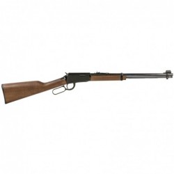 View 2 - Henry Repeating Arms Lever Action, 22LR, 18.25" Barrel, Blue Finish, Walnut Stock, Adjustable Sights, 15Rd H001
