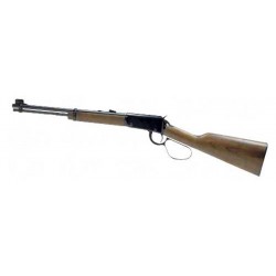 View 2 - Henry Repeating Arms Lever Action, Carbine, 22LR, 16.125" Barrel, Blue Finish, Walnut Stock, Adjustable Sights, 15Rd, Large Loo