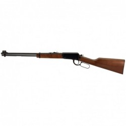 Henry Repeating Arms Lever Action, 22WMR, 19.25" Barrel, Blue Finish, Walnut Stock, Adjustable Sights, 11Rd H001M