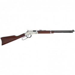 Henry Repeating Arms Silver Eagle, Lever Action Rifle, 22LR, 20" Barrel, Nickel Finish, Walnut Stock, Marbles Fully Adjustable