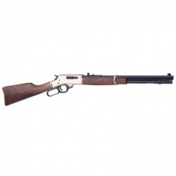 Henry Repeating Arms Lever Action, 30-30, 20" Octagon Barrel, Brass Receiver, Walnut Stock, Adjustable Sights, 6Rd H009B