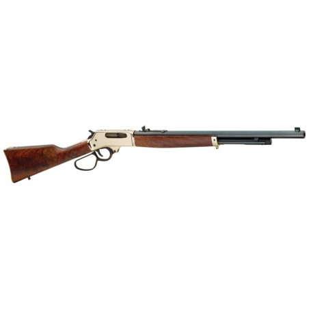 Henry Repeating Arms Lever Action, 45-70, 22" Octagonal Barrel, 1:20 Twist, Blue Finish, Straight-grip American Walnut Stock, A