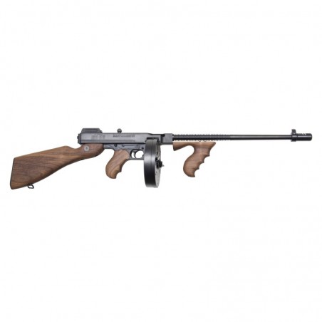 Auto Ordnance T1, Semi-automatic, 45ACP, 16.5" Barrel, Black Finish, Walnut Stock, Adjustable Sights, 1-20Rd Stick Magazine & 1