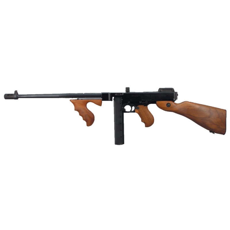 Auto Ordnance 1927A1C, Semi-automatic, Lightweight, 45ACP, 16.5" Barrel, Black Finish, Walnut Stock, Adjustable Sights, 20Rd, 1