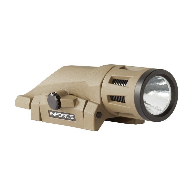 INFORCE WML-Weapon Mounted Light, White/IR Multifunction Weaponlight, Gen 2, Fits Picatinny, Flat Dark Earth Finish, 400 Lumen