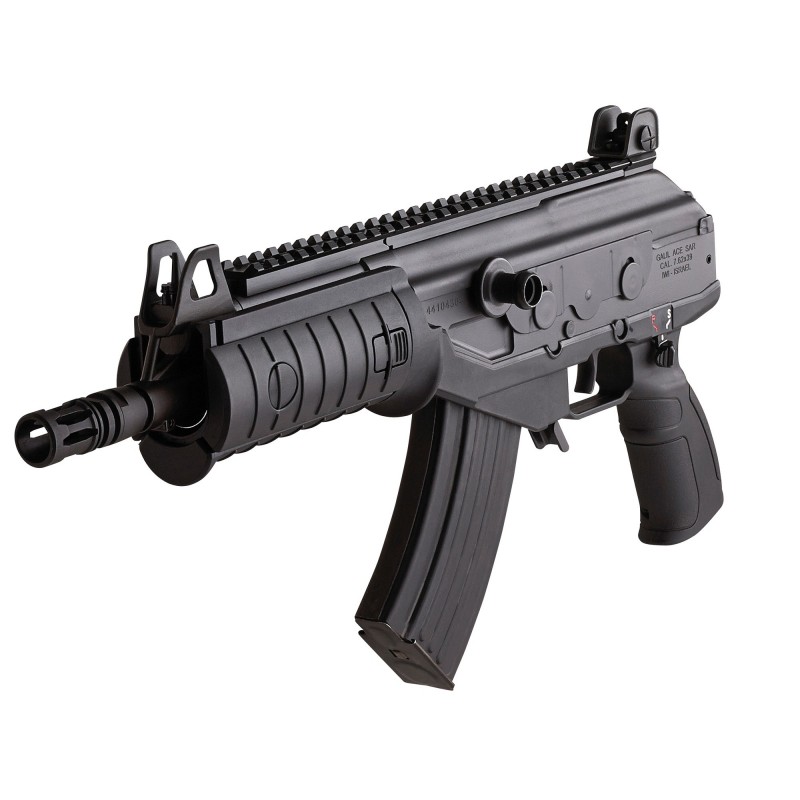 IWI US, Inc Galil Ace, 762x39, 8.3" Barrel, Black Finish, Steel Receiver, Polymer Grip, Adjustable Night Sights, 30Rd, 1 Magazi