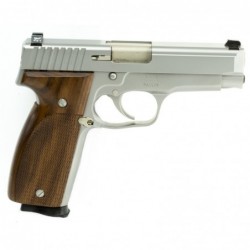 View 2 - Kahr Arms T9, Striker Fired, Full Size, 9MM, 4" Barrel, Steel Frame, Matte Stainless Finish, Night Sights, Wood Grips, 8Rd, 3 M