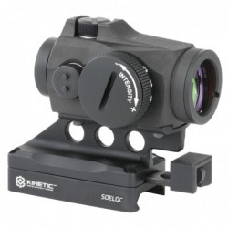 View 2 - Kinetic Development Group, LLC Aimpoint T2, Red Dot Optic, Includes Kinetic Development Group Lower 1/3 Mount, Black Finish SID
