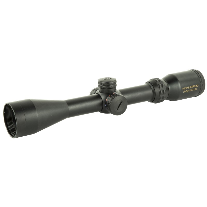 Konus KonusPro Rifle Scope, 3-9X 40, 1", Etched 550 Yard Ballistic Illuminated Center Dot, Matte Finish 7276