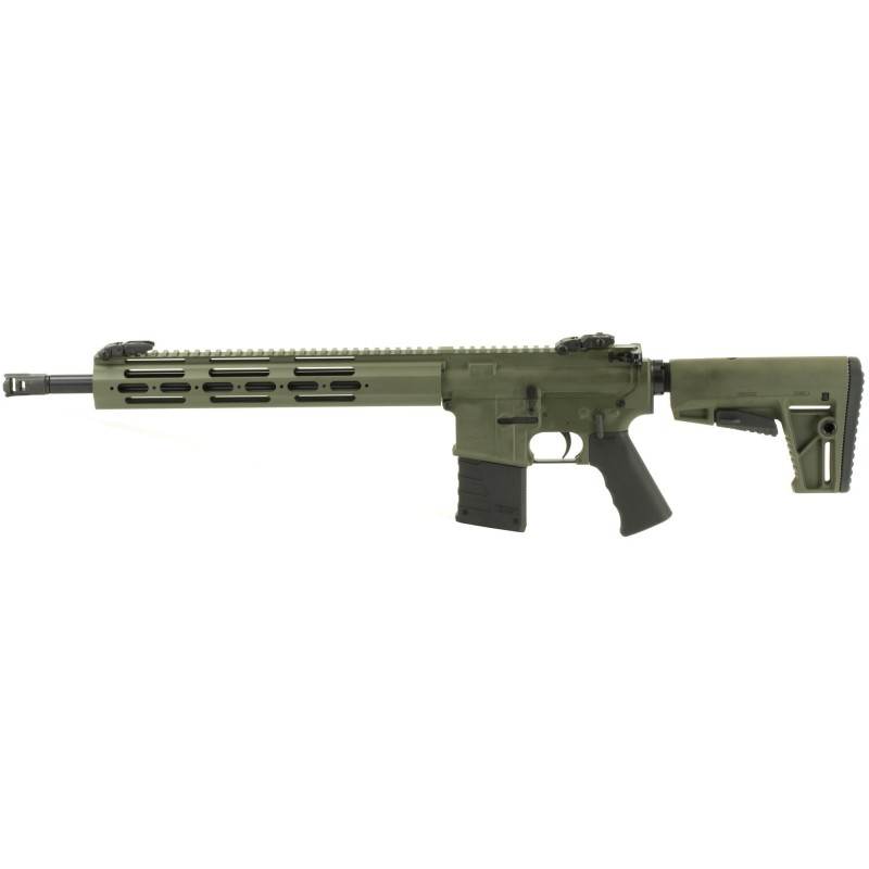 KRISS USA, Inc DMK22, Semi-automatic, AR, 22LR, 16.5", OD Green, 6 Position, 1 Mag, Threaded, 15Rd, Flip Up Front and Rear DM22