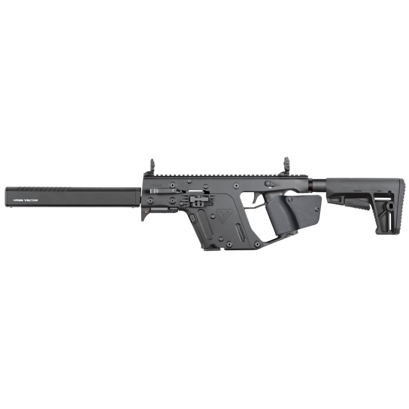 KRISS USA, Inc VECTOR CRB, Semi-automatic, Carbine, 45 ACP, 16" Barrel, Black Finish, DEFIANCE KRISS Stock, Back-Up Front & Rea