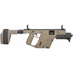 View 2 - KRISS USA, Inc VECTOR SDP SB Enhanced, FDE, 6.5'' Threaded Barrel, KRISS Recoil Mitigation System, DEFIANCE Folding Sights, SB