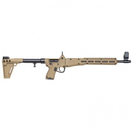 Kel-Tec Model Sub 2K Gen 2, 9 Carbine, Semi-automatic Rifle, 9MM, 16.1" Barrel, Tan Finish, Black Stock, Adjustable Sights, 17R