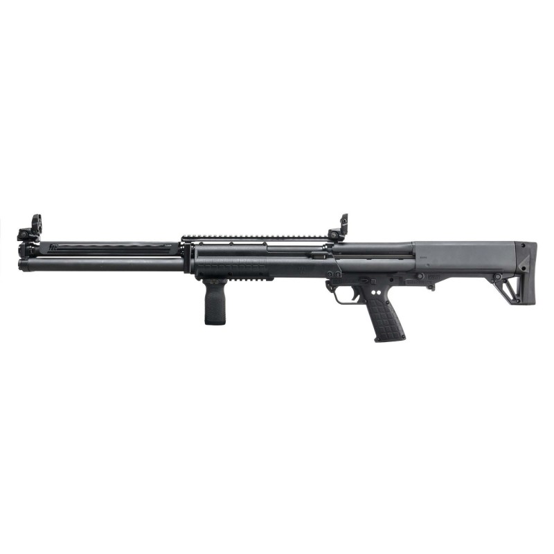 Kel-Tec KSG-25, Pump Action Shotgun, 12 Gauge, 3" Chamber, 30.5" Barrel, Black Finish, Synthetic Stock, Magpul MBUS Front and R