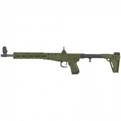 View 1 - Kel-Tec Model Sub 2K Gen 2, 9 Carbine, Semi-automatic Rifle, 9MM, 16.1" Barrel, Green Finish, Black Stock, Adjustable Sights, 1