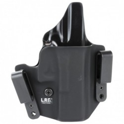 View 1 - L.A.G. Tactical, Inc. Defender Series, OWB/IWB Holster, Fits Glock 19/23/32, Kydex, Right Hand, Black Finish 1001