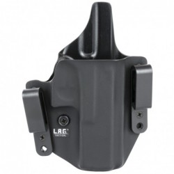 View 1 - L.A.G. Tactical, Inc. Defender Series, OWB/IWB Holster, Fits Glock 17/22/31, Kydex, Right Hand, Black Finish 1013