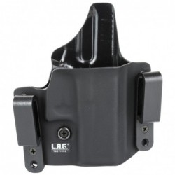 L.A.G. Tactical, Inc. Defender Series, OWB/IWB Holster, Fits Glock 43/43X, Kydex, Right Hand, Black Finish 1053