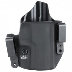 L.A.G. Tactical, Inc. Defender Series, OWB/IWB Holster, Fits SIG P320 Compact 9/40, Kydex, Right Hand, Black Finish 2031