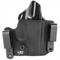 L.A.G. Tactical, Inc. Defender Series, OWB/IWB Holster, Fits Ruger LC9, Kydex, Right Hand, Black Finish 7001