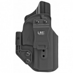 View 2 - L.A.G. Tactical, Inc. Appendix MK II, IWB Holster, Right Hand, Fits Sig P320C 9/40, Kydex, Black Finish 80200