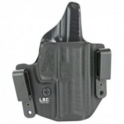 View 1 - L.A.G. Tactical, Inc. Defender Series, OWB/IWB Holster, Fits H&K VP9, Kydex, Right Hand, Black Finish 9026