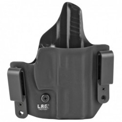 View 1 - L.A.G. Tactical, Inc. Defender Series, OWB/IWB Holster, Fits H&K VP9SK, Kydex, Right Hand, Black Finish 9030
