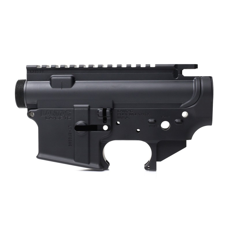 LanTac USA LLC USR 7075T6 Forged Upper And Lower Receiver Set, 556NATO, Black LA00302