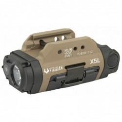 View 1 - Viridian Weapon Technologies X5L Gen 3 Universal Mount Green Laser With Tactical Light (500 Lumens) Featuring INSTANT-ON, Remov