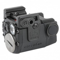 Viridian Weapon Technologies Red Laser with Tactical Light, Sub-Compact, Universal Fit, Black Finish, 100 Lumen, ECR C5L-R