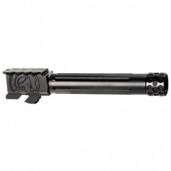 Battle Arms Development, Inc. ONE:1 Barrel, Fits Glock 19, 9mm, Threaded and Fluted, Black Finish 100-029-385