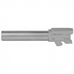 Lone Wolf Distributors AlphaWolf Barrel, 9MM, 4.02", Matte Stainless Steel Finish, Fits Glock 19 LWD-19N