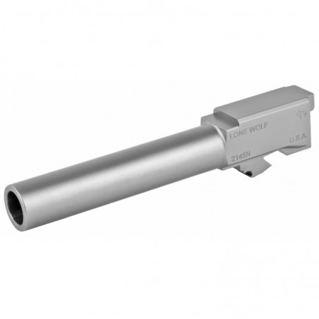 Lone Wolf Distributors AlphaWolf Barrel, 45 ACP. 4.60", Matte Stainless Steel Finish, Fits Glock 21 LWD-2145N